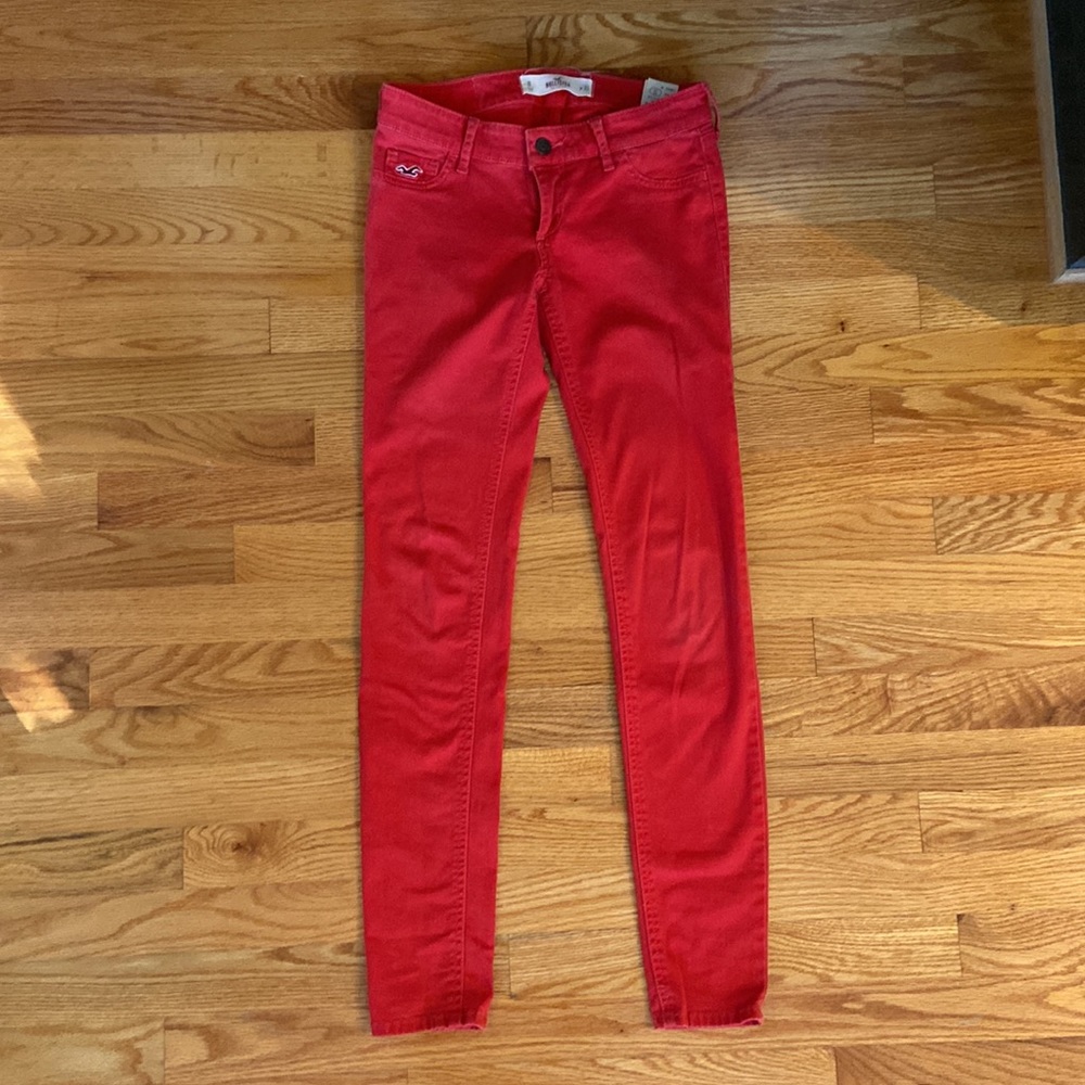 Hollister Red Skinny Jeans